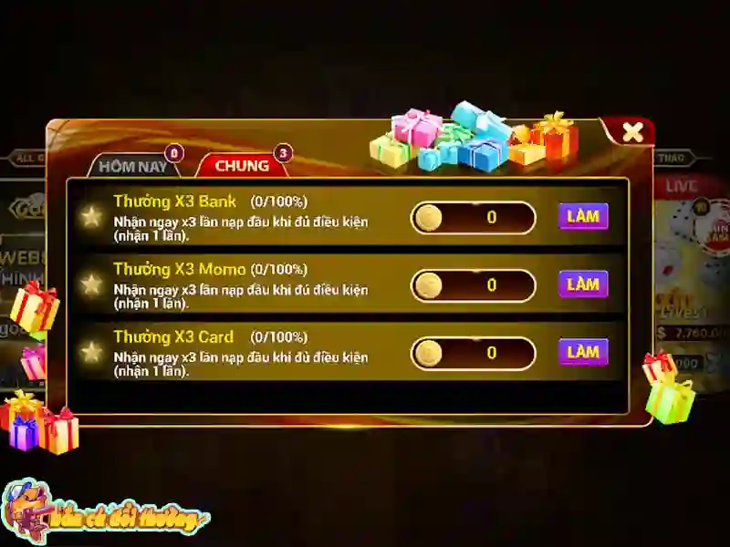 Tân thủ được nhận x3 nạp lần đầu Tân thủ được nhận x3 nạp lần đầu