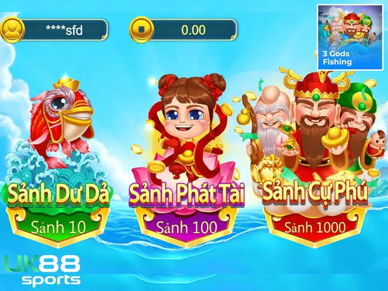 Giới thiệu game hấp dẫn 3 Gods Fishing Giới thiệu game hấp dẫn 3 Gods Fishing