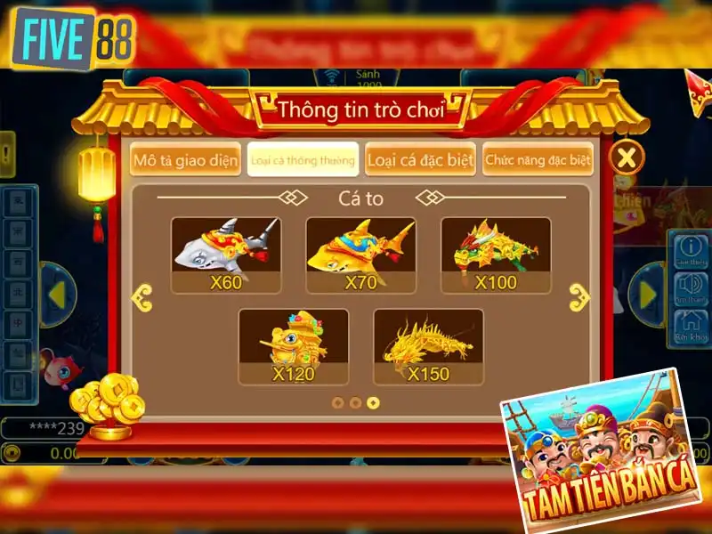 Chọn phòng chơi phù hợp với số vốn trong Tam tiên bắn cá Chọn phòng chơi phù hợp với số vốn trong Tam tiên bắn cá