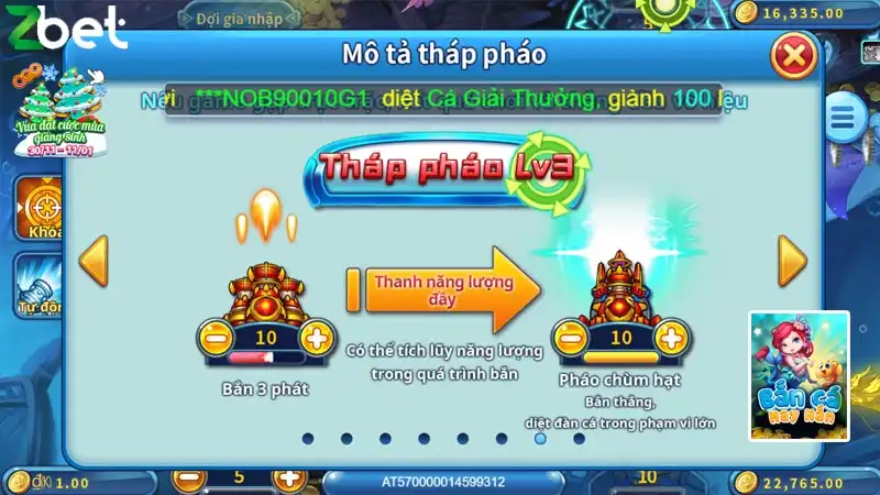 Bắn cá may mắn trang bị nhiều loại vũ khí khủng Bắn cá may mắn trang bị nhiều loại vũ khí khủng