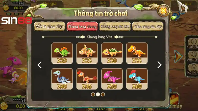 Bắn khủng long đồ họa đẹp và mượt Bắn khủng long đồ họa đẹp và mượt