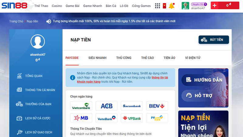 Sin88 – nhà cái đẳng cấp cung cấp các game cá cược Sin88 – nhà cái đẳng cấp cung cấp các game cá cược