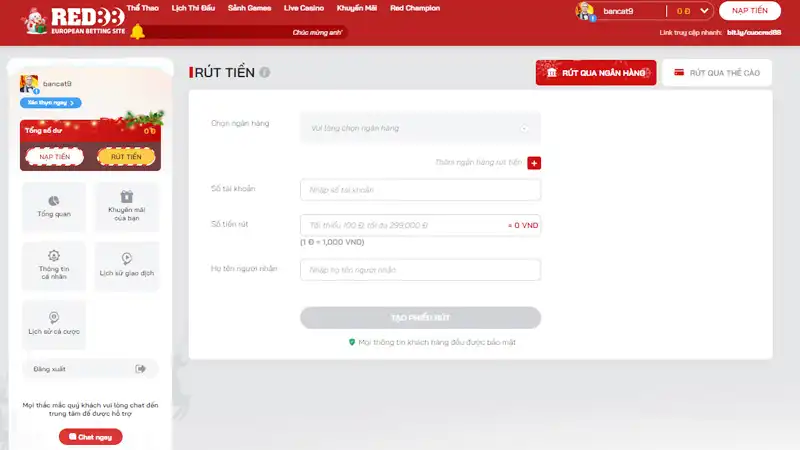 Cách để nạp tiền Red88 vô cùng dễ dàng Cách để nạp tiền Red88 vô cùng dễ dàng