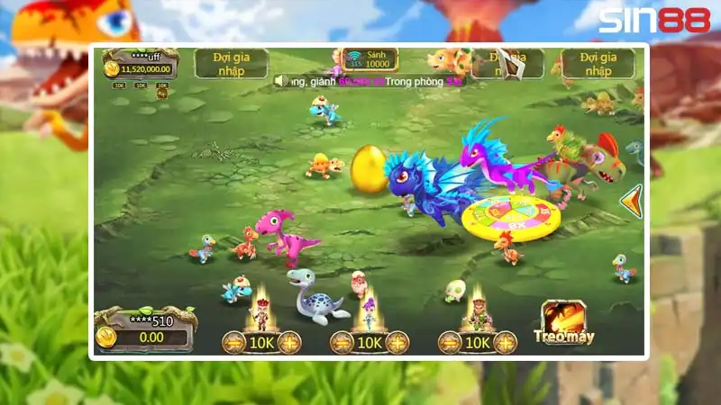 Bắn cá đổi thưởng được nâng cấp lên hình thức mới săn khủng long