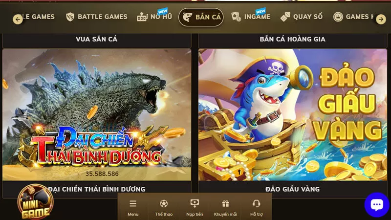 Bắn cá Đảo giấu vàng có nhiều điểm sáng mới lạ Bắn cá Đảo giấu vàng có nhiều điểm sáng mới lạ